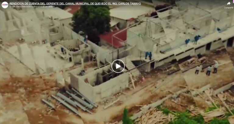 RENDICION DE CUENTA DEL GERENTE DEL CAMAL MUNICIPAL DE QUEVEDO EL ING. CARLOS TAMAYO